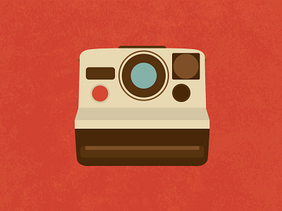 Retro Camera camera design icon illsutration minimal polaroid retro