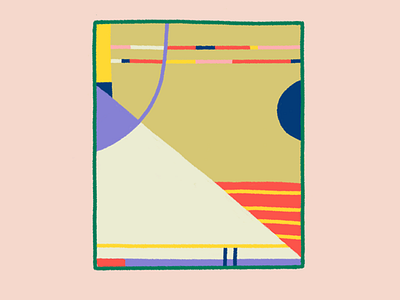 pocket composition one abstract colorful composition