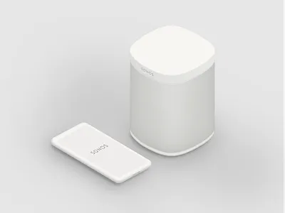 Sonos, so nice! clean illustration player sketch sonos