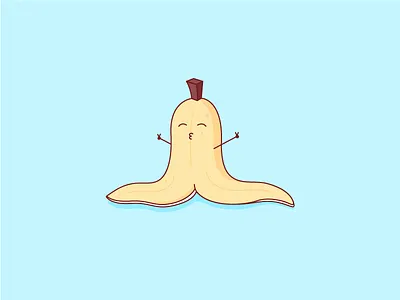 Banana Split banana illustration pun split