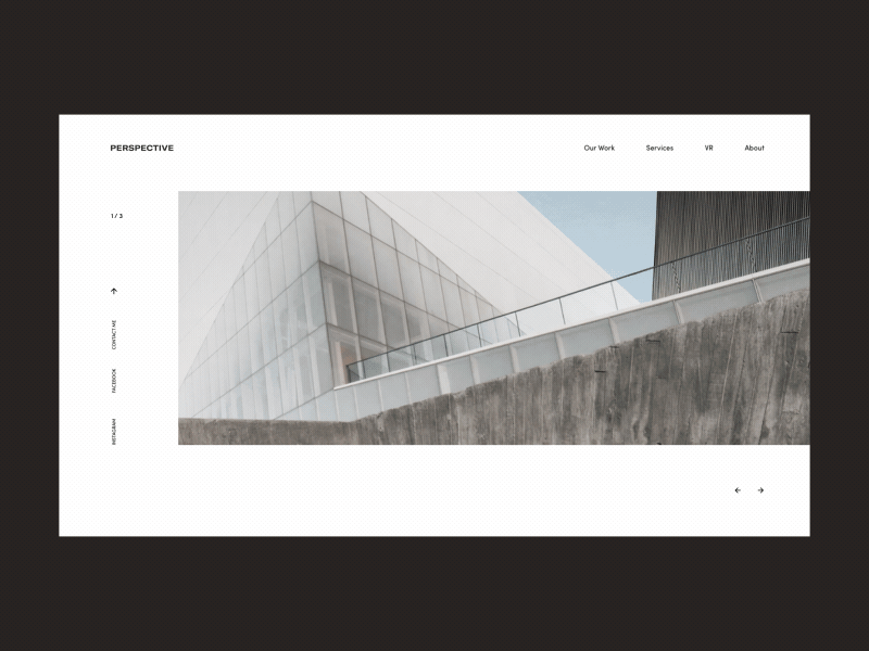 Perspective Architecture Bureau Homepage Slider Animation animation architecture bureau home line perspective promo slider studio ui ux web