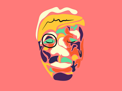 Concept Face african color face illustration portrait style
