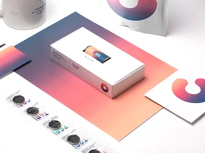 CORPUS Corporate Identity branding corporate identity futuristic gradient logotype mars packaging space