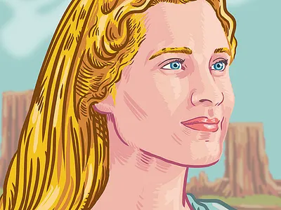 Dolores art illustration photoshop portrait westworld