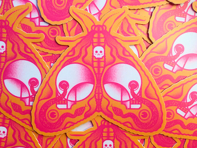 🦋 💀 🐍 👁 Sticker eye moth skull snake sticker stickermule
