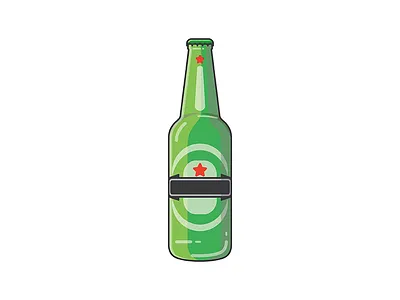 Heineken beer bottle design glass green icon label logo london minimal