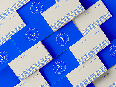 Seatlas Cards brand design branding card corporative logo sea