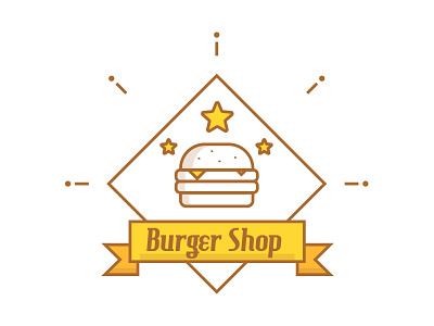 Burger Vintage Logo burger food food industry logo logos restaurant retor trucks vintage