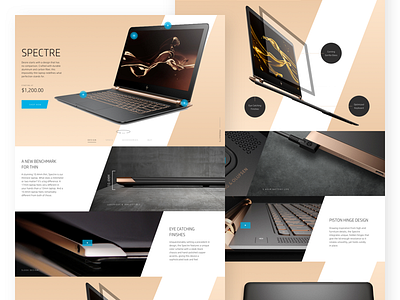 Product Page angles branding color design lux product tech ui ux web