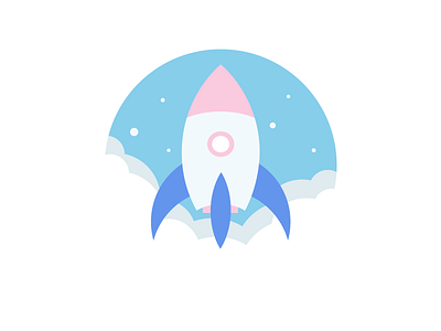 Rocket ship clouds illustration rocket ship simple sky space spaceship