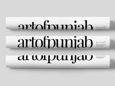 Art of Punjab Branding art brand identity branding clean custom fine artist graphic design identity modern punjab serif typography