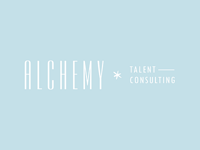 Alchemy Talent Consulting brand design - horizontal logo brand design branding logo logo design visual identity