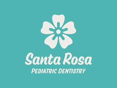 SR Pediatric Dentistry clever logo dentist design flower hawaii illustration logo logotype mark negative space teeth tooth