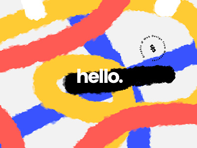 Hello Again abstract colors exploration hello lines