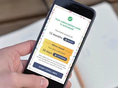 Coupon Redemption Success coupon design ios popup redeem subscription success ui ux