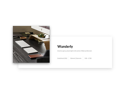 #045 – Info card agency card creative creative agency dailyui info info card ui