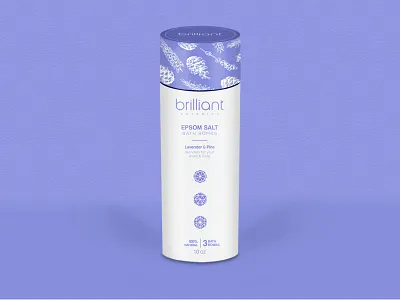 Brilliant - Packaging design bath bombs crystal lavender packaging pine salt salt crystal shampoo wash