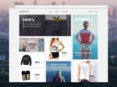 E-Commerce layout concept e commerce layout shop ui ux web