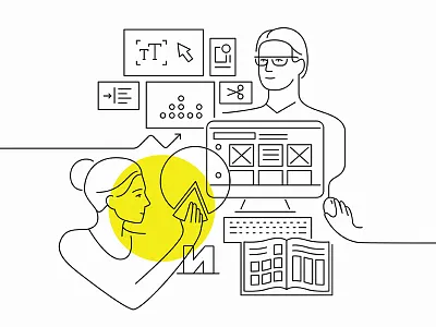 Stroke illustration character illustration line stroke