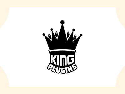 King Plugins Logo black crown crownlogo gold king kinglogo logo minimal spirits texas unused