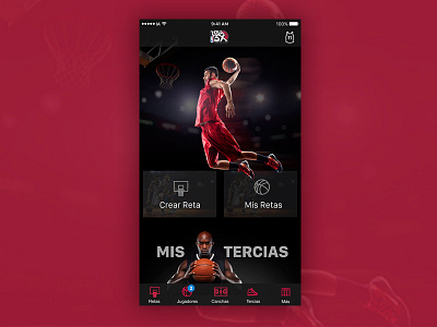 N B A 3X App app basketball design home ios kicks nba ui ux