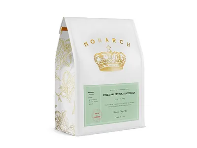 Monarch Coffee Bag coffee bag gold foil label design