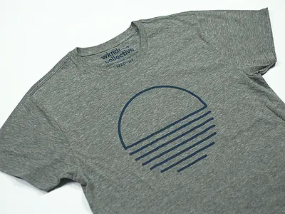 Sun collective design grey heather minimal shirt sun tee wkndr