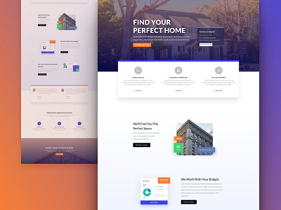 Real Estate Website Template - Sneak Peak divi landing layout real estate template website wordpress