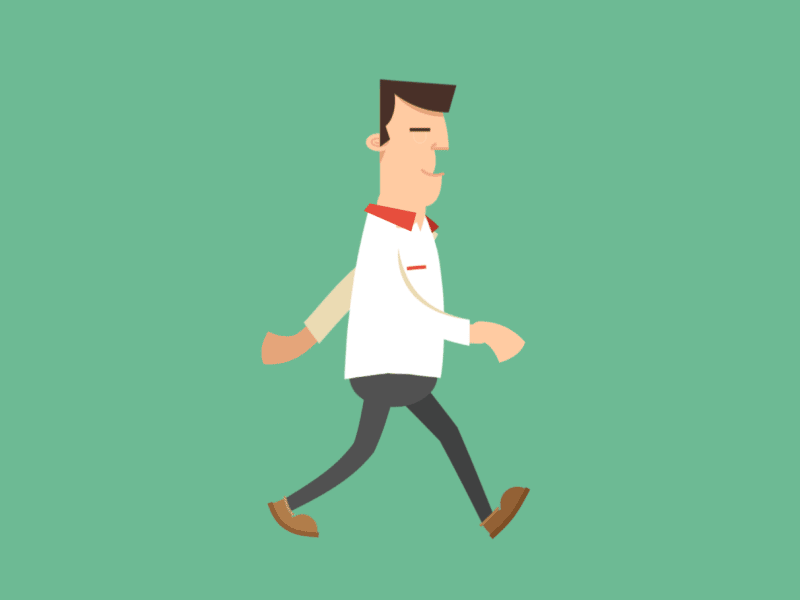 Walk 2d after animation character cycle duik effects loop motion rigging walk