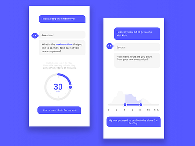 Onboarding Chatbot Design chatbot interaction design mobile ux design visual design