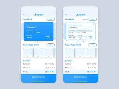Daily UI #002 — Credit Card Checkout 002 checkout dailyui