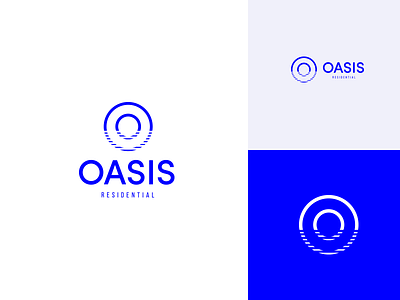 Oasis 1 oasis logo residential logo. logo