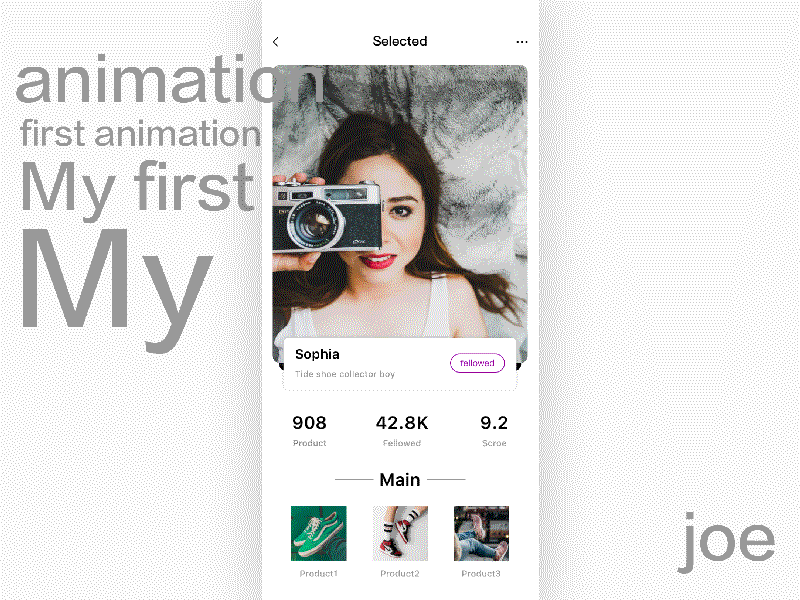 Example of Frist Animation
