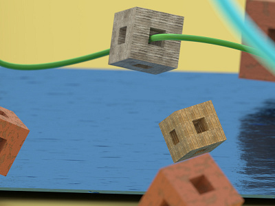 Abstract Scene [I] 3d abstract abstract 3d blender blender cmv cloth material emilioriosdesigns i