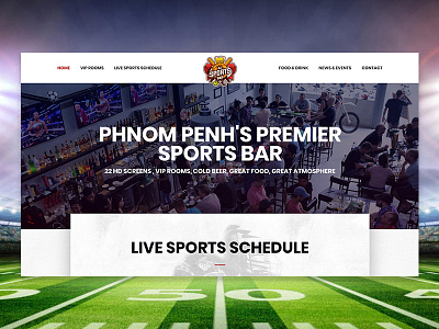 All Sports Bar, Phnom Penh restaurant sports bar web design website design