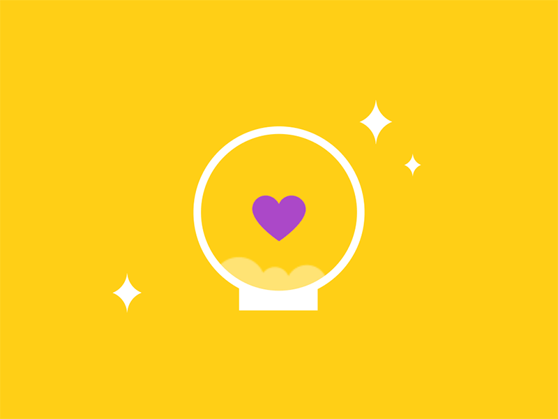 Crystal Ball crystal fortune gif icon motion tarot