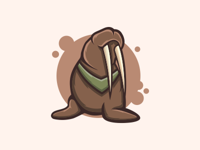 Walrus art children digital doodle drawing good illustration morning painting photoshop walrus