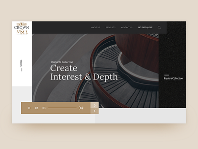 Crown Marble Website Redesign ui ux web design website