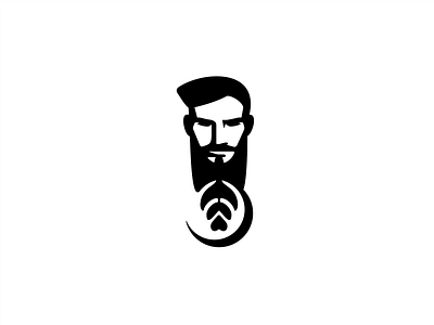 Barista b&w barista beard branding cappuccino coffee coffee cart coffee logo coffee shop face foam man specialty