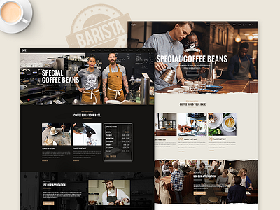 Barista bakery cafeteria coffee coffehouse drinks menu reservation shop theme wordpress