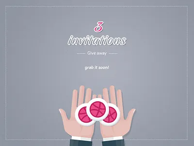 3 Invitations to grab! draft drafts dribbble invitations invites player three