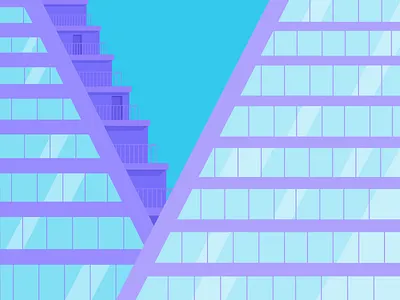 36 Days of Type - V 36days v 36daysoftype architecture balcony building colour illustration shadow type vector window