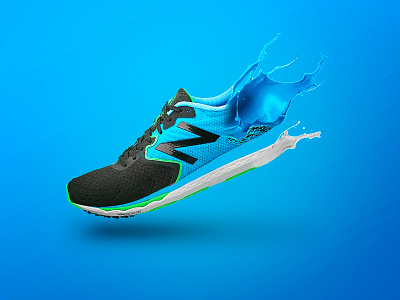 Liquid Shoe compositing editing gradient liquid photoshop shoes