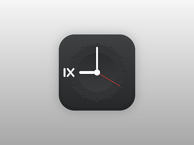 Clock 9 black clock i icon minute second ui ux x
