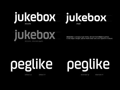 Altissimo - A display type family display typeface font type design typeface