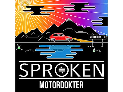 Motordokter Cover art car cover landscape motor mountain music