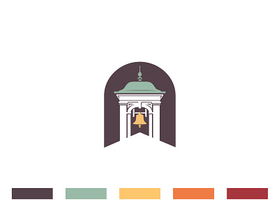 First Baptist Church - Primary baptist bell bell tower brand branding church branding church logo logo