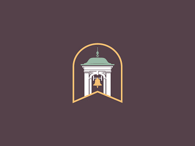 First Baptist Church - Secondary baptist bell bell tower brand branding church branding church logo logo