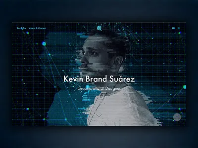 Portfolio Website futuristic graphic design modern portfolio website ui design web design website design