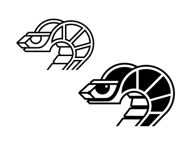 Snakes animal cobra line logo moto reptile snake